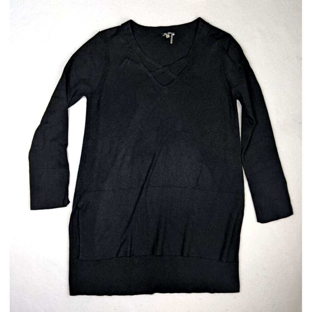 Vila Milano Women's Sweater Size Small Black Tunic Pullover